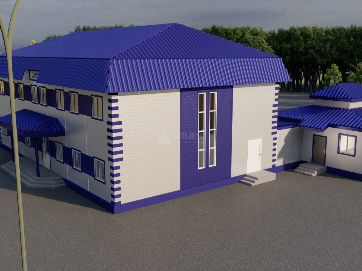 3D визуализация Офисы из сэндвич-панелей - фото 5