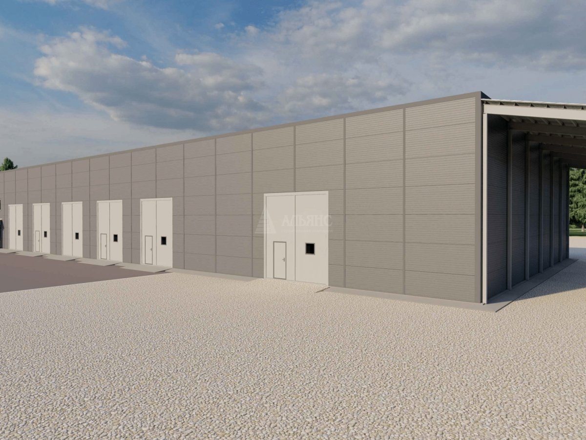 3D визуализация СТО из сэндвич-панелей - фото 2