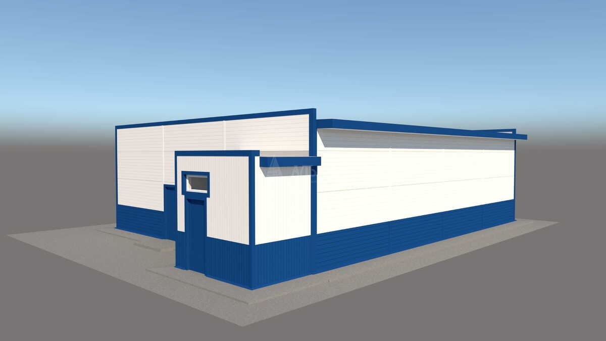 3D визуализация Магазин из сэндвич-панелей - фото 9