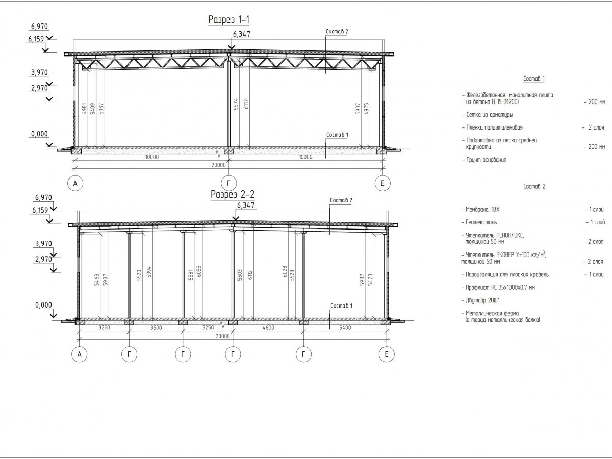 Планировка Склад из сэндвич панелей -  фото 2