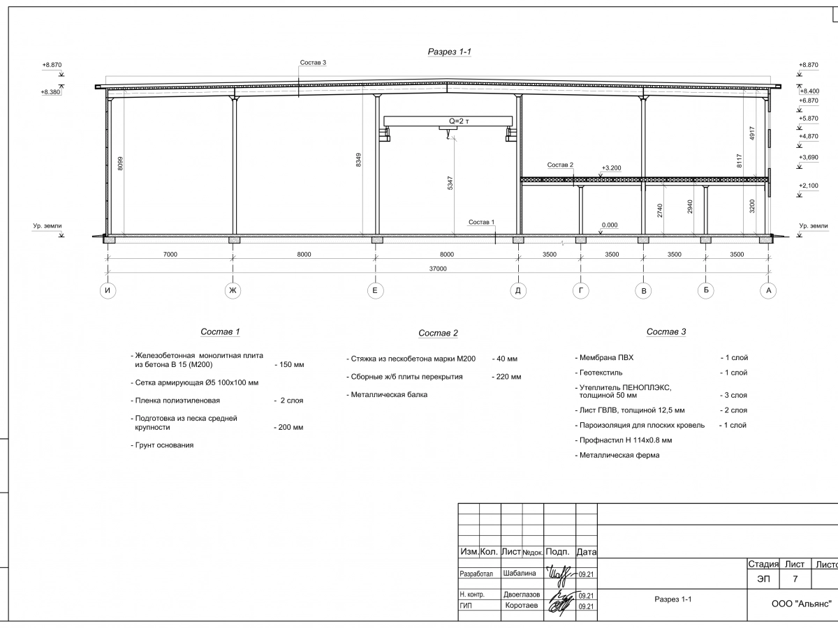 Планировка СТО из сэндвич-панелей -  фото 3